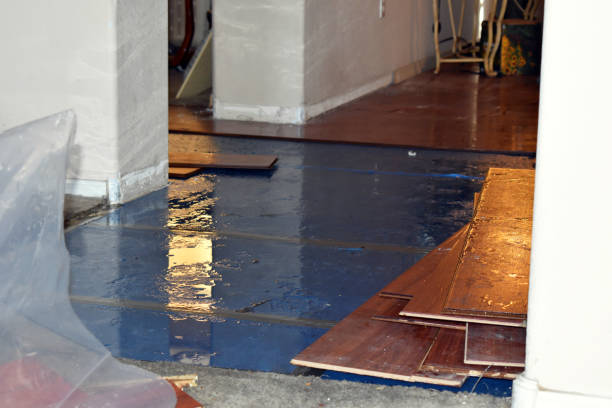 Professional Flood Damage Restoration technician working in Beulaville, NC